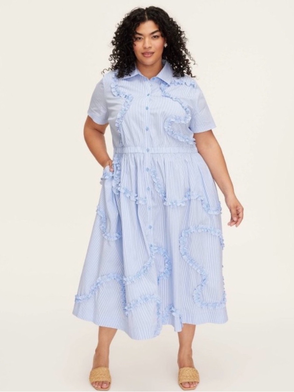 Kate Spade x Target Ruffle Shirt Dress